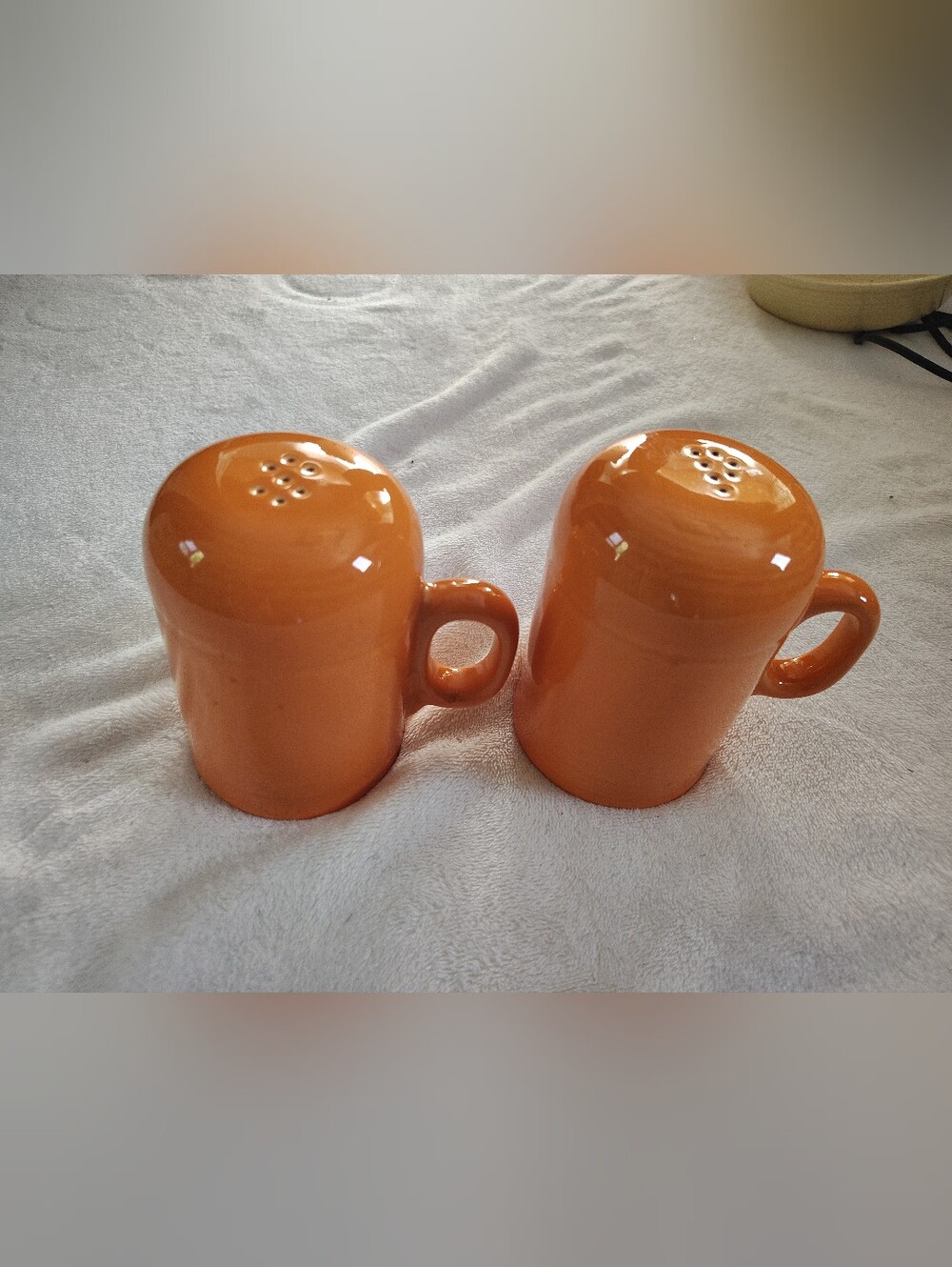 Fiestaware Range Top Salt & Pepper Shakers Tangerine